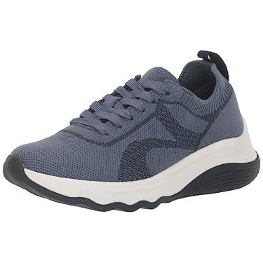 Imagem de Clarks Gravata feminina Oxford, Malha azul jeans, 9