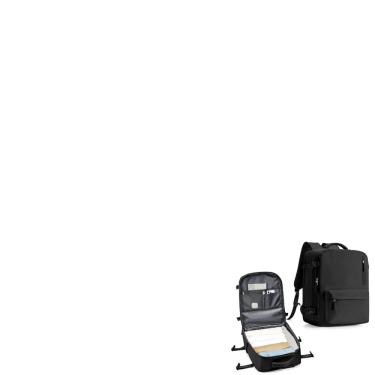 Imagem de Mochila de viagem WONHOX para mulheres impermeável 45x36x20cm preta