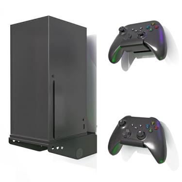 Imagem de ADZ Suporte de parede Series X para console Xbox Series X, suporte de parede multifuncional inclui base de metal forte e suportes de controle Xbox