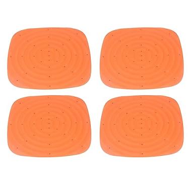 Imagem de 4pcs Laváveis ​​almofadas de Ninho de Frango - Forros Ninho Aconchegantes para Casas Galinha, Tapetes Galinheiro Duráveis ​​e Macios para Confortáveis (Laranja)