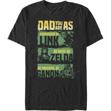 Imagem de Dia dos Pais Lenda de Zelda Nintendo T-Shirt - Rockinstone
