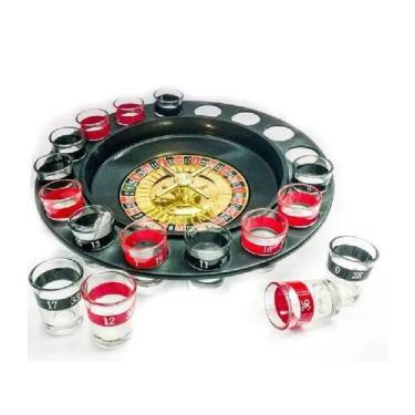 Imagem de Jogo de Roleta de Cassino Casino de Shots com 16 copos de 15 ml - Ligh