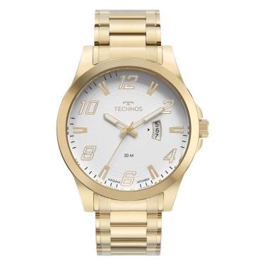 Imagem de Relógio Technos Masculino Ref: 2115Mxz/1K Casual Dourado