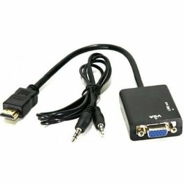 Imagem de Cabo Conversor Hdmi Para Vga Femea Com Audio
