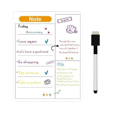 Imagem de Calendário Magnético De Quadro Branco Para Geladeira, Planejador Mensa