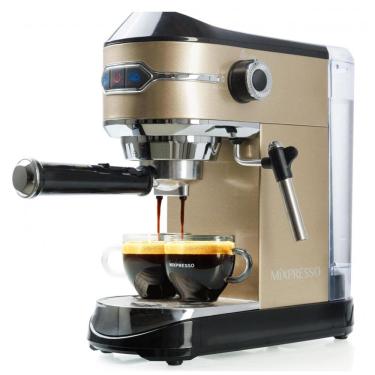 Imagem de Máquina de Café Expresso 15 Bar Mixpresso 1L de Capacidade com Espumador de Leite, 110V 1450W Aço Inoxidável
