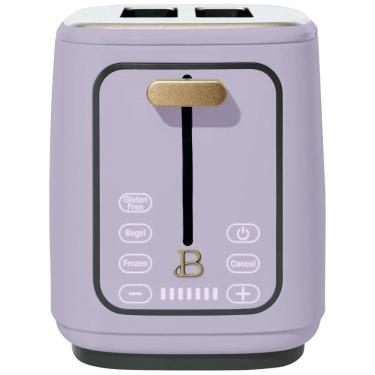 Imagem de Torradeira elétrica Beautiful 2 fatias lavanda com display digital touch, ranhuras largas, 7 níveis de tostagem, bandeja de migalhas, 900W