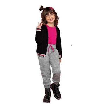 Imagem de Jaqueta Infantil Menina Urso Inverno Fleece Plush Inverno - anjo da ma