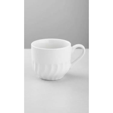 Imagem de 6 Xícaras de Porcelana Branca 250ml - Congratulations Store