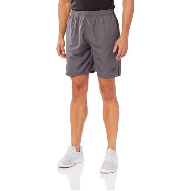 Imagem de Bermuda Masculina, Speedo, Basic Tape, Microfibra com faixa Lateral Contrastante e Sunga Interna - Cinza/Preto