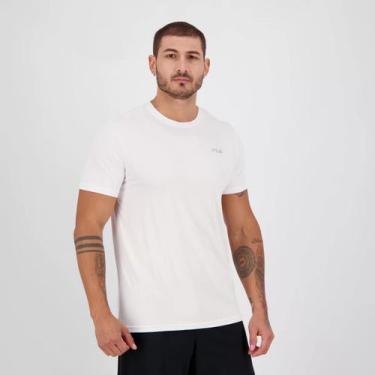 Imagem de Fila Camiseta Basic Sports Masculina Branco/Prata