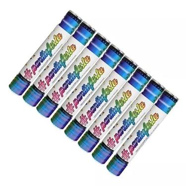 Imagem de Kit Com 8 Lança Confetes De Papel Metalizado Ou Coloridos (Picado - Colorido)