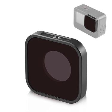 Imagem de CIADAZ PU922 5,5 mm ND32 Filtro de lente de 5 pontos Filtros ND de 1,2 × 1,2 pol. Vidro óptico à prova d'água resistente a arranhões com revestimento multirresistente Compatível com GoPro
