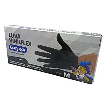 Imagem de Luva Vinilflex Bompack S/Po Preta P C/100