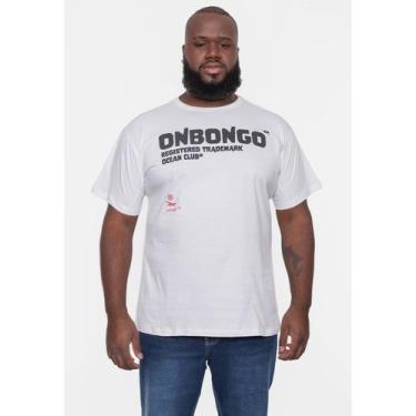 Imagem de Camiseta Onbongo Plus Size Rocks Branca