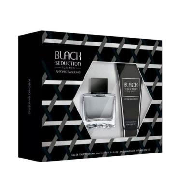 Imagem de Kit Perfume Seduction In Black Masculino Eau De Toilette 100ml + After
