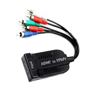 Imagem de TECKEEN HDMI para YPbPr 5RCA RGB + adaptador de áudio de vídeo R/L 5RCA adaptador componente para TVBOX, VHS, VCR, DVD