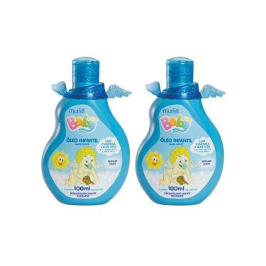 Imagem de Oleo Corporal Muriel Baby 100Ml Azul - Kit Com 2Un