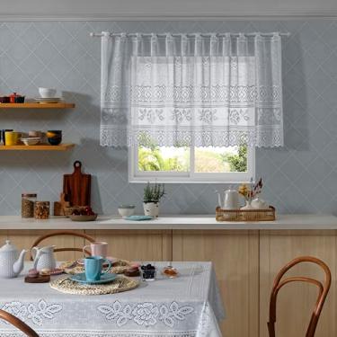 Imagem de CORTINA DE PIA/BANDÔ VALENCIA BRANCA LISA 2,00M X 80CM