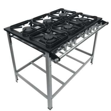 Imagem de Fogao 6B M-15 M/m Top 30X30 Perfil 5Cm P/panela Metalmaq