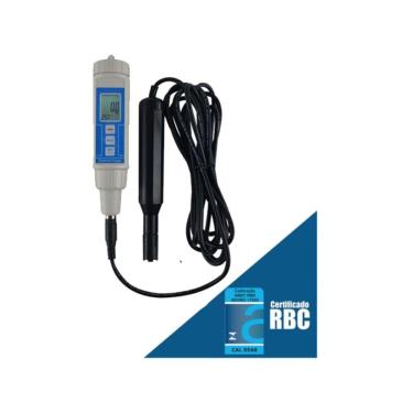 Imagem de Medidor Oxigênio Dissolvido Digital Escala 0 A 20,0mg/L Hold Memória Máx Mín Mo-920 Portátil Estojo Solução Certificado