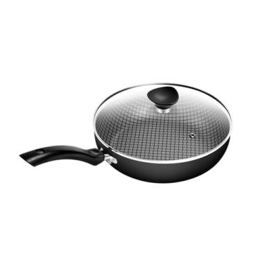 Imagem de Frigideira Patolux Funda 24cm Antiaderente Clear Coat Preto Com Tampa de Vidro