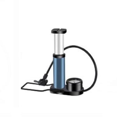 Imagem de Bomba de balão para infláveis, bomba inflável para colchão de ar, kit de pés para arco de balão, portátil, manual, pé, ar, 160psi para bicicletas, motocicletas, carros (azul, 13 x 5 cm)