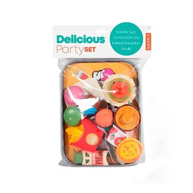 Imagem de Comida de Brincar Kit de Docinhos Batata Frita Prato e Talheres LY8711 - Dorémi