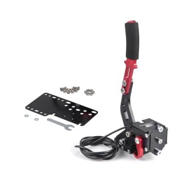 Imagem de ZHSYMX USB Handbrake for 16Bit SIM PC Racing Games, Compatible with G27 G29 G920 G923 T500 T300 Simulate Linear Handbrake With Plate（Only PC System） Black