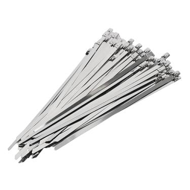 Imagem de Abraçadeira de Cabo de Aço Inoxidável de 200 Unidades, Kit de Conjunto de Travamento Automático para Linha de Arame, Com Resistência a Altas Temperaturas, Ampla Aplicação, Muito