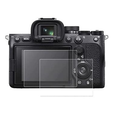 Imagem de VIESUP Protetor de tela para câmera Sony Alpha 7 IV, antiarranhões, 9H, sem bolhas, ultrafino, protetor de tela de vidro temperado para Sony A7 IV Alpha 7 IV A7IV A7M4 [2 unidades]