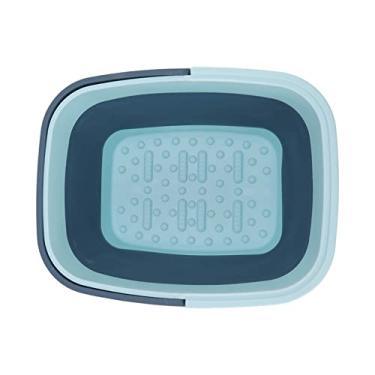 Imagem de Banheira de Imersão para Pés, Banheira de Imersão para Banho de Pés Banheira Dobrável de Silicone para Pés, Balde de Banho Portátil para Massagem Nos Pés, Balde Dobrável para