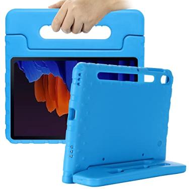 Imagem de Capa para Galaxy Tab S8 Plus/Tab S7 FE/Capa para S7 Plus de 12,4 polegadas, capa protetora Dteck Kids à prova de choque de espuma vinílica acetinada leve com suporte para tablet Samsung Galaxy Tab
