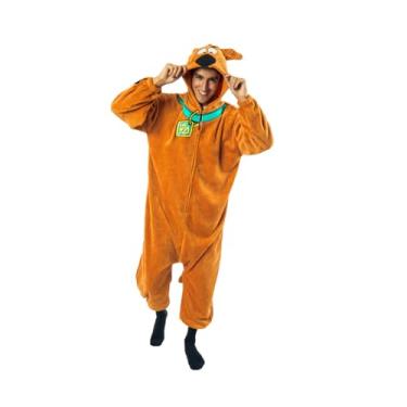 Imagem de Bioworld Macacão adulto Scooby Doo Fantasia Kigurumi União com capuz, Sco Novelty Brown, XGG
