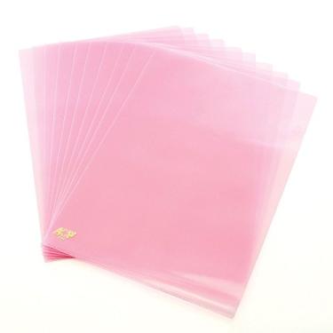 Imagem de Pasta em L Ofício 0,15 micras ACP Pacote com 10 Rosa