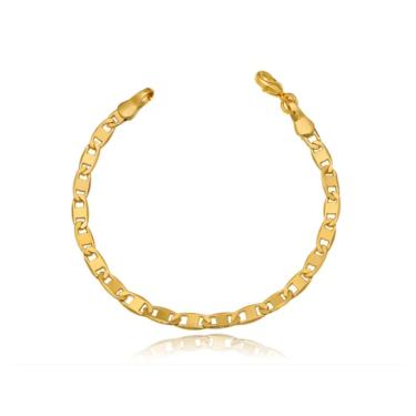 Imagem de Pulseira Masculina Piastrine 6 mm - Banhada em ouro 18k