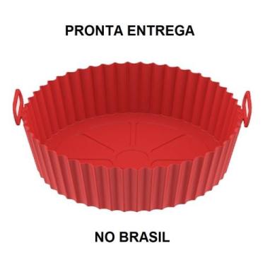 Imagem de Forro Para Air Fryer De Silicone Reutilizável Antiaderente com alça 20