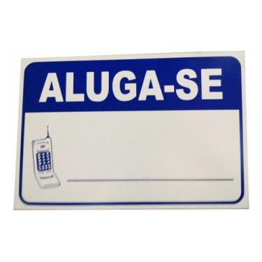 Imagem de Placa Pvc Aluga-se Auto-adesiva Jaime