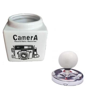 Imagem de Cinzeiro Ceramica Com Tampa E Reservatório Câmera - Spinning ashtray, 