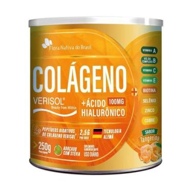 Imagem de 2x Colageno Hidrolisado Verisol Frutas Tangerina 250g Flora nativa do 