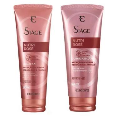 Imagem de Kit 1X Shampoo Siàge Nutri Rosé 250ml + 1X Condicionador Siàge Nutri R