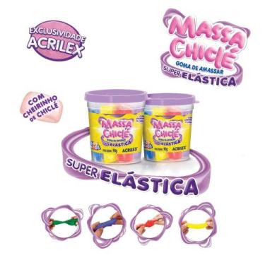 Imagem de Massa Chicle Goma de Amassar Caixa com 6 Potes de 90g - Art Kids, N/A,