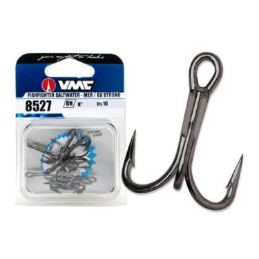 Imagem de Garateia VMC Fishfighter 6x Strong 8527BN Black Nº1/0 - 10 Unidades