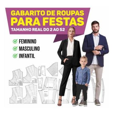 Imagem de Gabaritos De Costura Para Festa - Modelagem - Molde - Régua - Moldes e