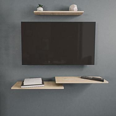 Imagem de Rack Para Decoração De Sala Ou Quarto Em Madeira Maciça - Ômega Suport