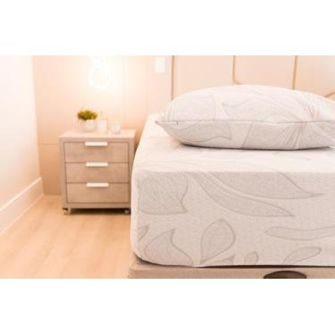 Imagem de Capa Protetora de Colchão em Malha Jacquard - SYS Home Decor, Cinza, S