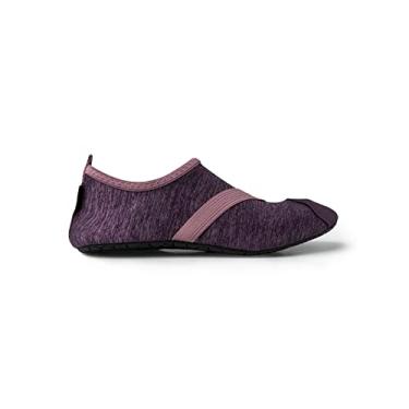 Imagem de FITKICKS Sapato aquático esportivo feminino original dobrável estilo de vida ativo minimalista para ioga descalço, Lavanda mesclada, Large