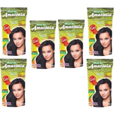 Imagem de Hene em gel amazonia 180gr pouch preto medido (preto natural) - DIVINA
