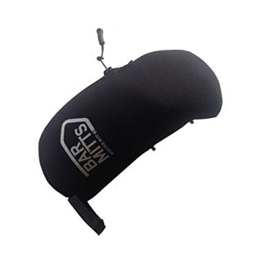 Imagem de Bar Mitts Capa de garrafa de água de neoprene para bicicleta Winter Bot com gaiola de garrafa de água e acessórios, preta