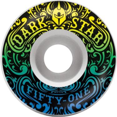 Imagem de Darkstar Rodas Convolutas, Branco/Amarelo, 51